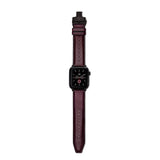 Bordeaux Deployment Clasp Watch Strap