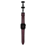 Bordeaux Deployment Clasp Watch Strap