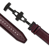 Bordeaux Deployment Clasp Watch Strap