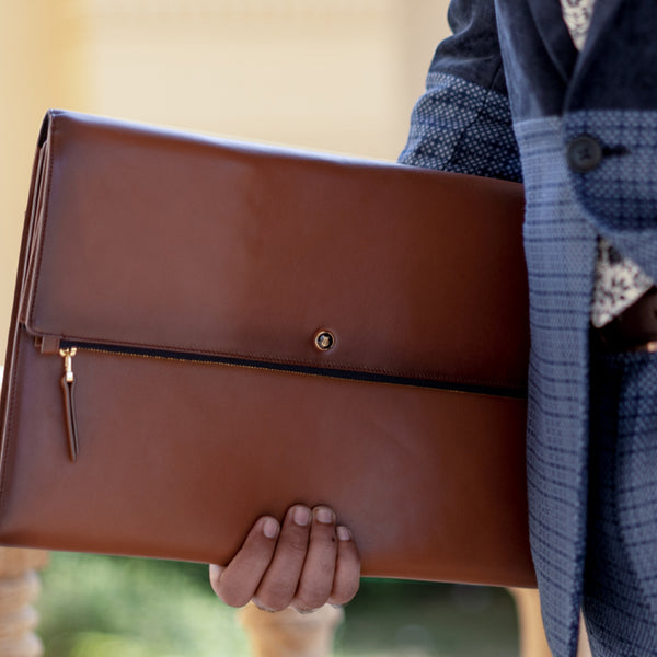 Bexley Cognac Laptop Sleeve