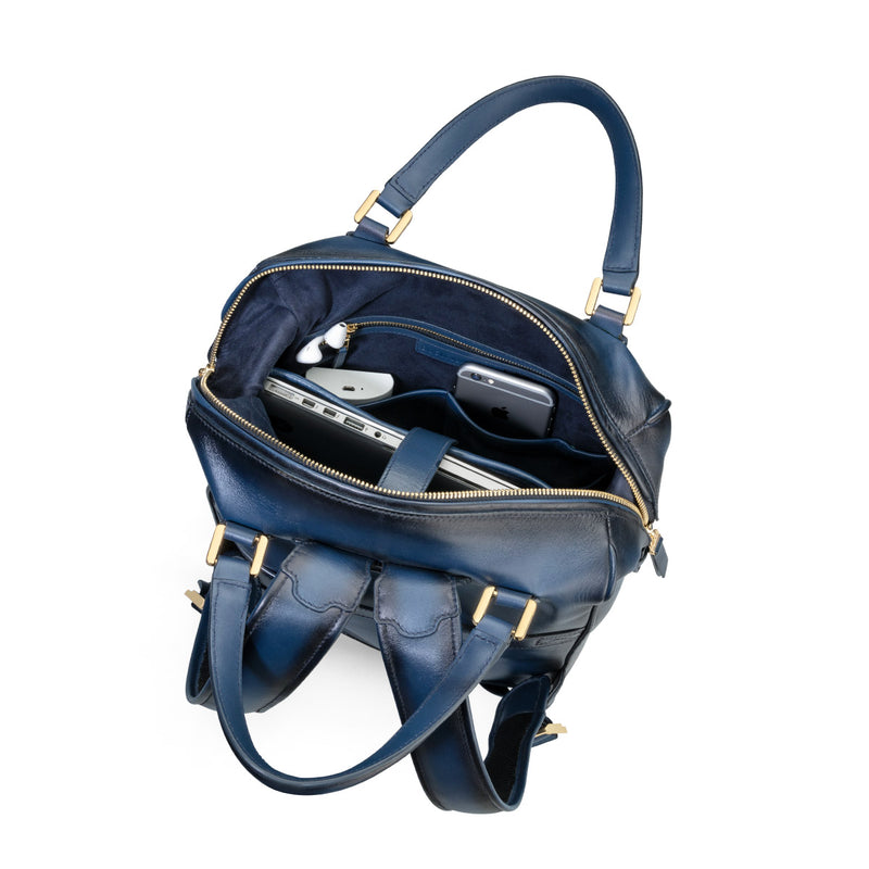 Roxton Blue Tote Backpack