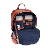 Hampton Cognac L-Zip Backpack