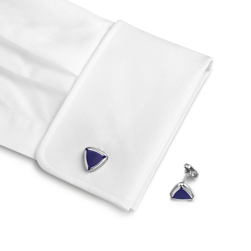 Shard Blue Prismoid Cufflinks