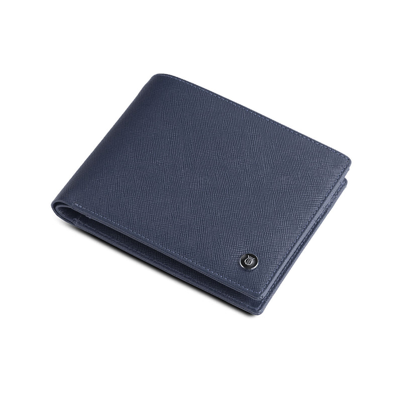 Stanford Saffiano Blue Wallet