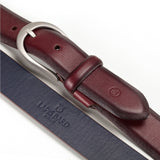 Sullivan Merlot Leather Belt