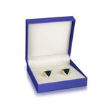 Shard Blue Enamel Cufflinks