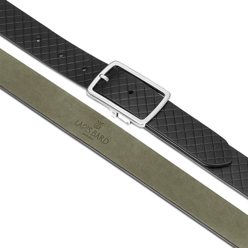 Wellington Crosshatch Leather Belt