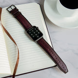 Classic Bordeaux Apple Watch Strap