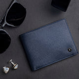 Stanford Saffiano Blue Wallet