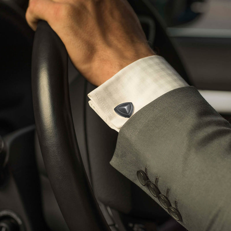 Basildon Matte Black Cufflinks