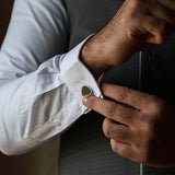 Preston Hematite Contemporary Cufflinks